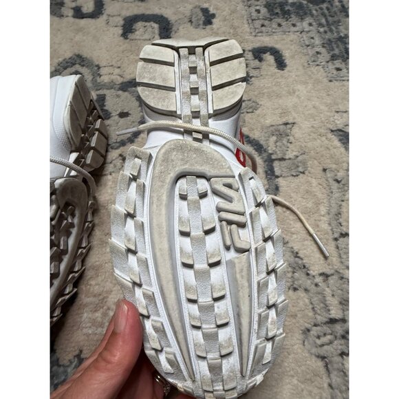 Fila Disrupter 2 Womens Red & White Polka Dot Chunky Sneakers EU 39 / US 8 Read - Picture 11 of 14